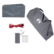 vidaXL Camping Tarp Grey and Orange 400x294 cm Waterproof Lucy And Phil Academy Lucy And Phil Academy