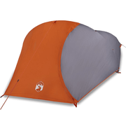 vidaXL Camping Tent Dome 4 - Person Orange Waterproof Lucy And Phil Academy Lucy And Phil Academy