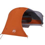 vidaXL Camping Tent Dome 4 - Person Orange Waterproof Lucy And Phil Academy Lucy And Phil Academy