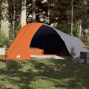 vidaXL Camping Tent Dome 4 - Person Orange Waterproof Lucy And Phil Academy Lucy And Phil Academy