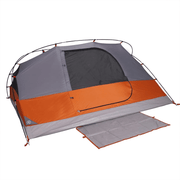 vidaXL Camping Tent Dome 4 - Person Orange Waterproof Lucy And Phil Academy Lucy And Phil Academy