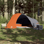 vidaXL Camping Tent Dome 4 - Person Orange Waterproof Lucy And Phil Academy Lucy And Phil Academy