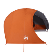 vidaXL Camping Tent Dome 4 - Person Orange Waterproof Lucy And Phil Academy Lucy And Phil Academy