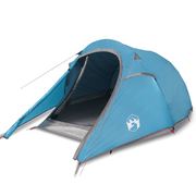 vidaXL Camping Tent Tunnel 3 - Person Blue Waterproof Lucy And Phil Academy Lucy And Phil Academy