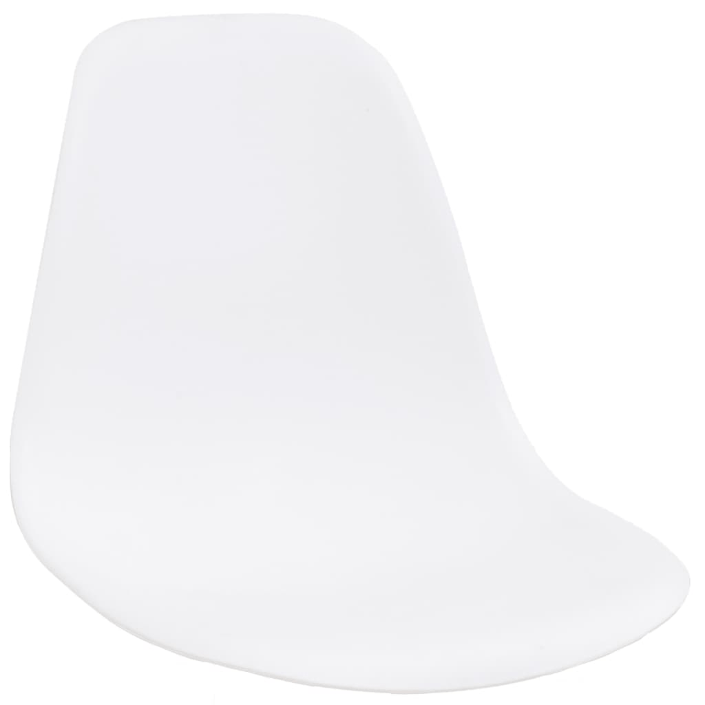 vidaXL Chair Seats 4 pcs Plastic White Lucy And Phil Academy Lucy And Phil Academy