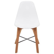 vidaXL Chair Seats 4 pcs Plastic White Lucy And Phil Academy Lucy And Phil Academy