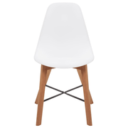 vidaXL Chair Seats 4 pcs Plastic White Lucy And Phil Academy Lucy And Phil Academy