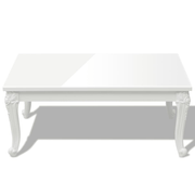 vidaXL Coffee Table 100x60x42 cm High Gloss White Lucy And Phil Academy Lucy And Phil Academy