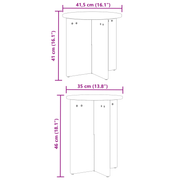 vidaXL Coffee Table 2 pcs Natural 41.5 x 41.5 x 41 cm Solid pine wood Lucy And Phil Academy Lucy And Phil Academy