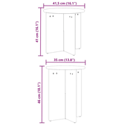 vidaXL Coffee Table 2 pcs Natural 41.5 x 41.5 x 41 cm Solid pine wood Lucy And Phil Academy Lucy And Phil Academy