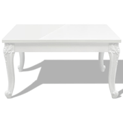 vidaXL Coffee Table 80x80x42 cm High Gloss White Lucy And Phil Academy Lucy And Phil Academy