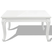 vidaXL Coffee Table 80x80x42 cm High Gloss White Lucy And Phil Academy Lucy And Phil Academy