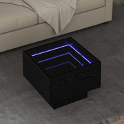 vidaXL Coffee Table Black oak 40 x 40 x 30 cm Engineered wood Lucy And Phil Academy Lucy And Phil Academy