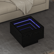 vidaXL Coffee Table Black oak 40 x 40 x 30 cm Engineered wood Lucy And Phil Academy Lucy And Phil Academy