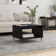 vidaXL Coffee Table Black oak 60 x 50 x 40 cm Engineered wood Lucy And Phil Academy Lucy And Phil Academy