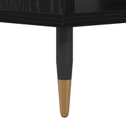 vidaXL Coffee Table Black oak 60 x 50 x 40 cm Engineered wood Lucy And Phil Academy Lucy And Phil Academy