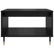 vidaXL Coffee Table Black oak 60 x 50 x 40 cm Engineered wood Lucy And Phil Academy Lucy And Phil Academy