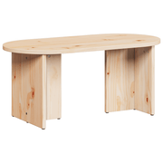 vidaXL Coffee Table Natural 80 x 39.5 x 35 cm Solid Pine wood Lucy And Phil Academy Lucy And Phil Academy