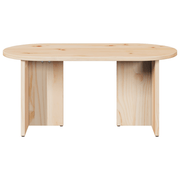 vidaXL Coffee Table Natural 80 x 39.5 x 35 cm Solid Pine wood Lucy And Phil Academy Lucy And Phil Academy