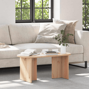 vidaXL Coffee Table Natural 80 x 39.5 x 35 cm Solid Pine wood Lucy And Phil Academy Lucy And Phil Academy