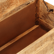 vidaXL Coffee Table Rough Mango Wood 70x70x40 cm Lucy And Phil Academy Lucy And Phil Academy