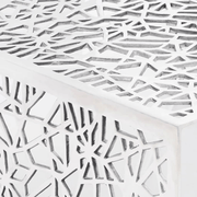 vidaXL Coffee Table Silver Geometric Openwork Design Aluminium Lucy And Phil Academy Lucy And Phil Academy
