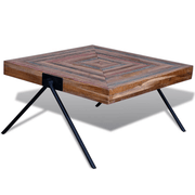 vidaXL Coffee Table with V - shaped Legs Reclaimed Teak Wood Lucy And Phil Academy Lucy And Phil Academy
