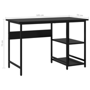 vidaXL Computer Desk Black 105x55x72 cm MDF and Metal Lucy And Phil Academy Lucy And Phil Academy