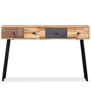 vidaXL Console Table Solid Reclaimed Teak 120x30x76 cm Lucy And Phil Academy Lucy And Phil Academy