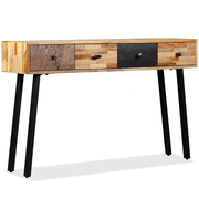vidaXL Console Table Solid Reclaimed Teak 120x30x76 cm Lucy And Phil Academy Lucy And Phil Academy