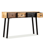 vidaXL Console Table Solid Reclaimed Teak 120x30x76 cm Lucy And Phil Academy Lucy And Phil Academy