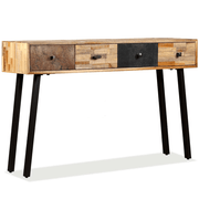 vidaXL Console Table Solid Reclaimed Teak 120x30x76 cm Lucy And Phil Academy Lucy And Phil Academy