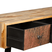 vidaXL Console Table Solid Reclaimed Teak 120x30x76 cm Lucy And Phil Academy Lucy And Phil Academy