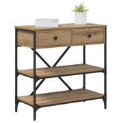 vidaXL Console Table with Drawer with Shelf Other Brown Wood Lucy And Phil Academy Lucy And Phil Academy