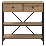 vidaXL Console Table with Drawer with Shelf Other Brown Wood Lucy And Phil Academy Lucy And Phil Academy