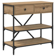 vidaXL Console Table with Drawer with Shelf Other Brown Wood Lucy And Phil Academy Lucy And Phil Academy