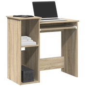 vidaXL Desk with Shelves Sonoma Oak 84x40x78 cm Engineered Wood Lucy And Phil Academy Lucy And Phil Academy