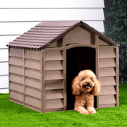 vidaXL Dog House Brown 86x84x82 cm Polypropylene Lucy And Phil Academy Lucy And Phil Academy