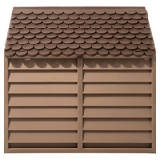 vidaXL Dog House Brown 86x84x82 cm Polypropylene Lucy And Phil Academy Lucy And Phil Academy