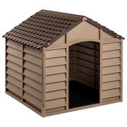 vidaXL Dog House Brown 86x84x82 cm Polypropylene Lucy And Phil Academy Lucy And Phil Academy