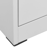 vidaXL Filing Cabinet Light Grey 46x62x102.5 cm Steel Lucy And Phil Academy Lucy And Phil Academy