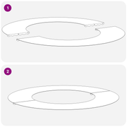 vidaXL Flat Tree Rings 5 pcs Anthracite Ø40 / 70 cm Steel Lucy And Phil Academy Lucy And Phil Academy