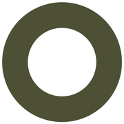 vidaXL Flat Tree Rings 5 pcs Olive green Ø40 / 70 cm Steel Lucy And Phil Academy Lucy And Phil Academy