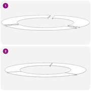 vidaXL Flat Tree Rings 5 pcs Silver Ø50 / 80 cm Stainless steel Lucy And Phil Academy Lucy And Phil Academy