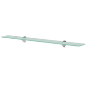 vidaXL Floating Shelf Glass 80x20 cm 8 mm Lucy And Phil Academy Lucy And Phil Academy