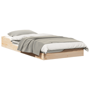 vidaXL Floor Bed Frame Brown 90 x 200 cm Solid pine wood Lucy And Phil Academy Lucy And Phil Academy