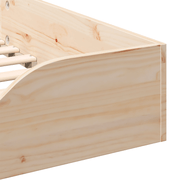 vidaXL Floor Bed Frame Brown 90 x 200 cm Solid pine wood Lucy And Phil Academy Lucy And Phil Academy