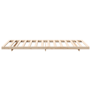 vidaXL Floor Bed Frame Brown 90 x 210 cm Solid pine wood Lucy And Phil Academy Lucy And Phil Academy