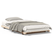 vidaXL Floor Bed Frame Brown 90 x 210 cm Solid pine wood Lucy And Phil Academy Lucy And Phil Academy