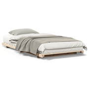 vidaXL Floor Bed Frame Brown 90 x 210 cm Solid pine wood Lucy And Phil Academy Lucy And Phil Academy